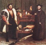 Hans holbein the younger The Ambassadors Sweden oil painting artist